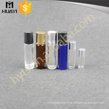 8 ml 10 ml Großhandel Leere Kosmetische Nachfüllbare Blau Bunte Tasche Creme Ätherisches Öl Glasrolle Auf Flasche Mit Metall Ball